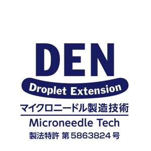 DEN Droplet Extension マイクロニードル製造技術 Microneedle Tech 製造特許第5863824号